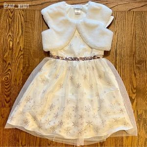 2-piece Snowflake Dress Size 8